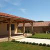 Poolhouse with farmhouse extension